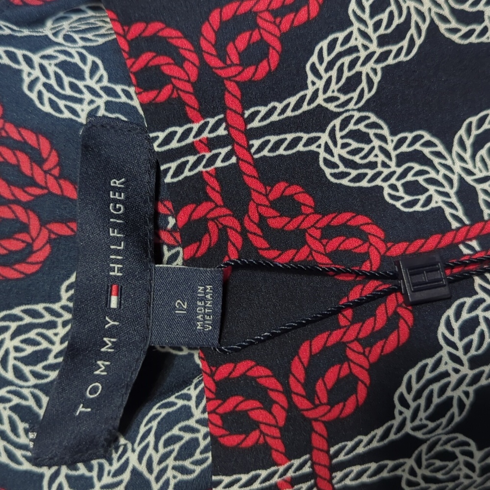 NWT Tommy Hilfiger Red White Blue Nautical Coastal Patriotic 4th Of July Dress - Picture 2 of 9